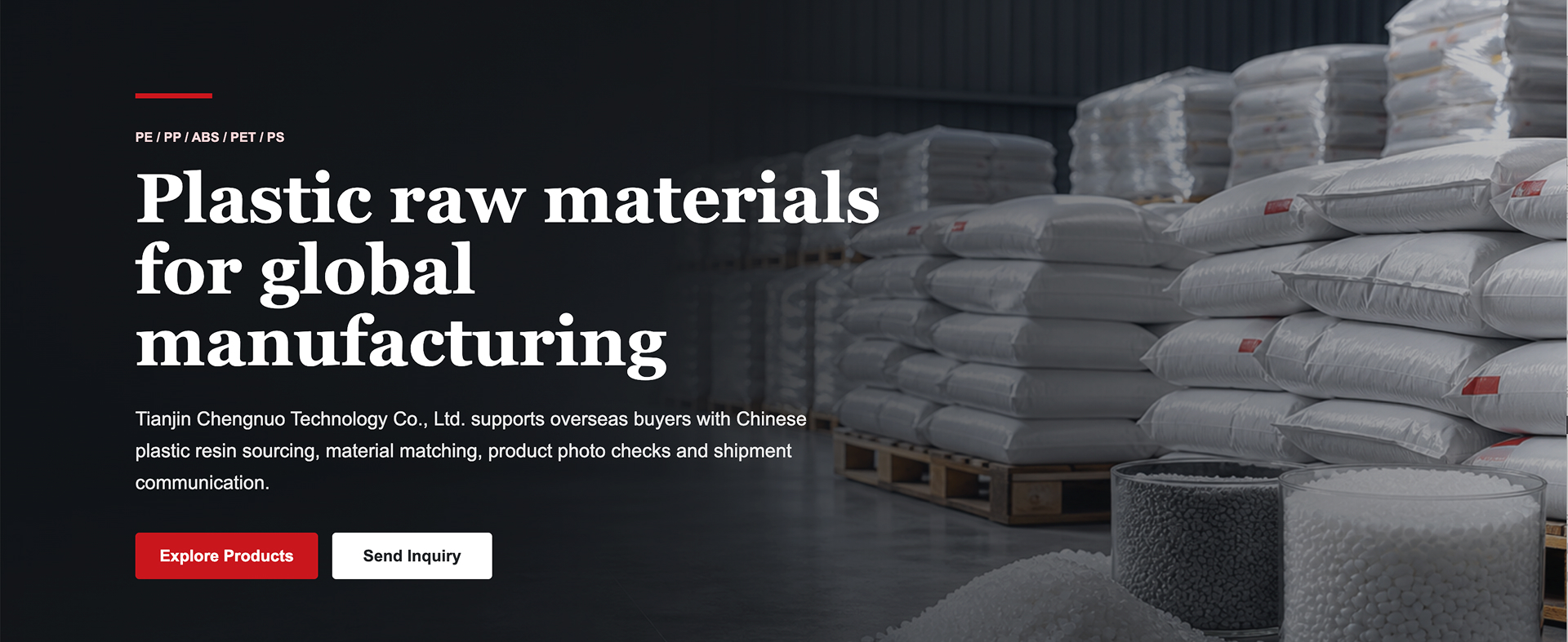 Tianjin Chengnuo Technology Co., Ltd. tappoġġja lill-akkwistaturi barranin bl-ifforniment ta' reżina tal-plastik Ċiniża, l-abbinarju tal-materjali, il-verifika tar-ritratti tal-prodotti u l-komunikazzjoni dwar il-ġarr